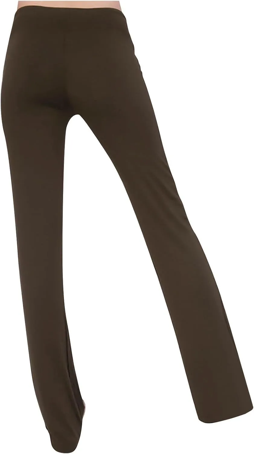 Ruziyoog Flared Yoga Pants for Women High Waist Stretchy Loose Casual Trousers Wide Leg Lounge Joggers Sweatpants