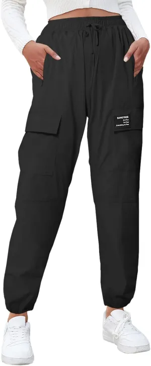 SANGTREE Girls & Women's Waterproof Outdoor Casual Cargo Jogger Pants