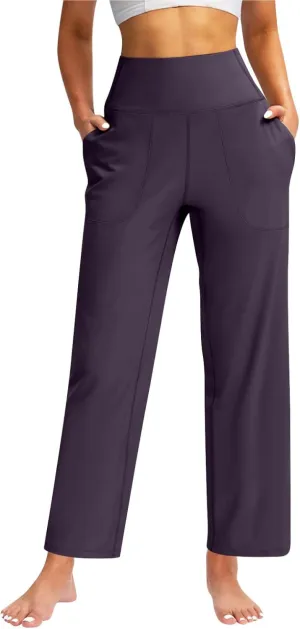 Scrub Pants for Women, Lounge Summer Casual High Waisted Sweatpants Baggy with