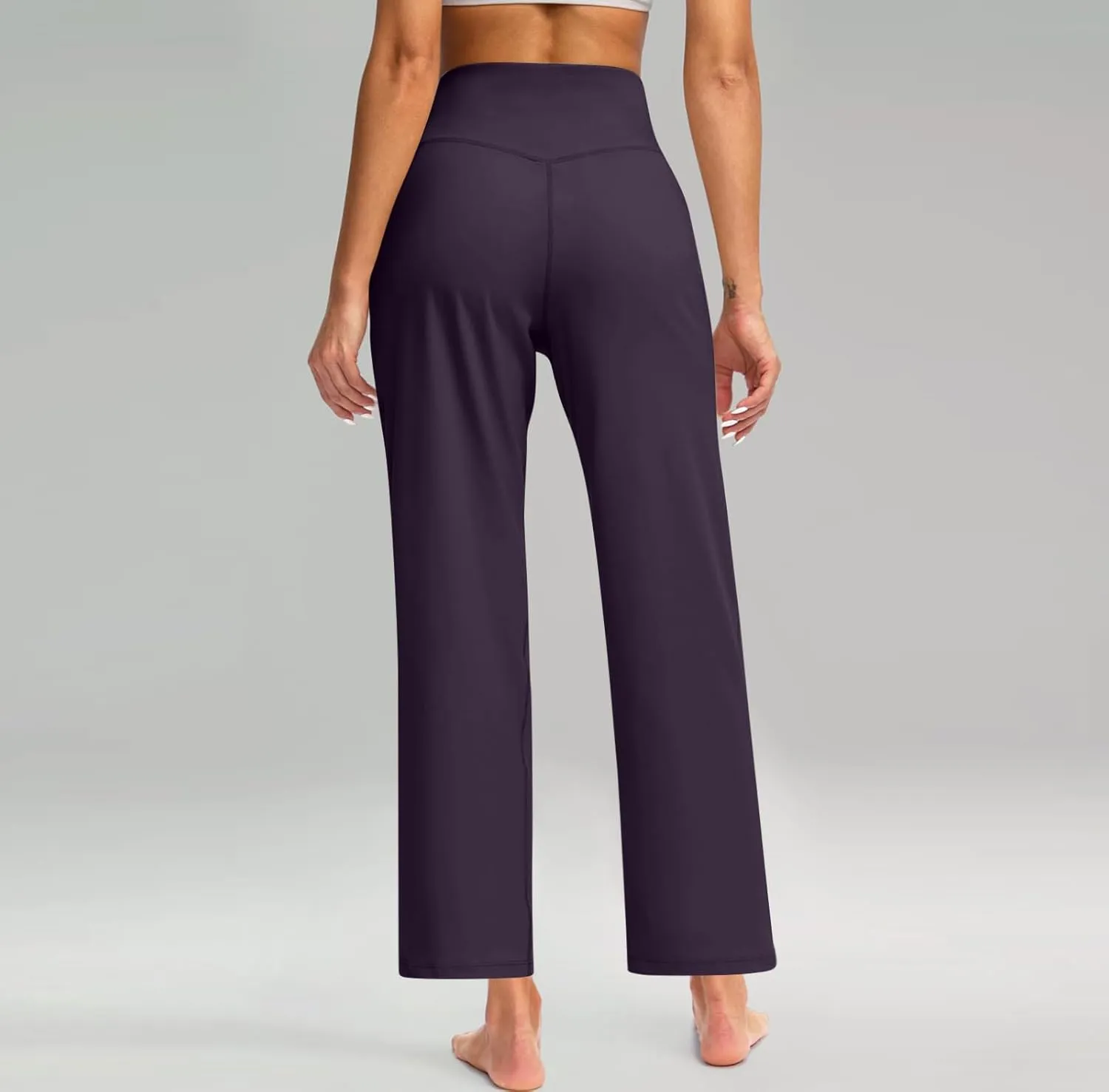 Scrub Pants for Women, Lounge Summer Casual High Waisted Sweatpants Baggy with