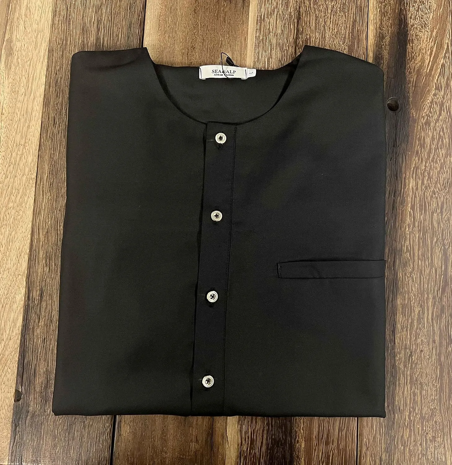 SEA&ALP African Mens Clothing Shirt Pant Two Piece Suit Short Sleeve Outfit Dashiki Tracksuit Attire