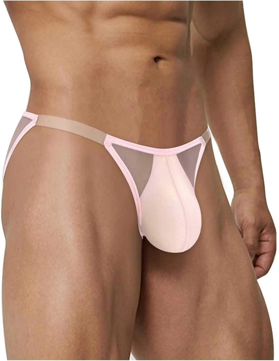 Sexy Underwear Briefs for Mens Low Rise Breathable Gays Panties U Bulge Pouch Bikini See Through Underpants for Mens