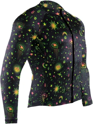 Space Galaxy Constellation Zodiac Men's Cycling Jersey Moisture Wicking and Breathable Quick Dry with 3 Rear Pockets