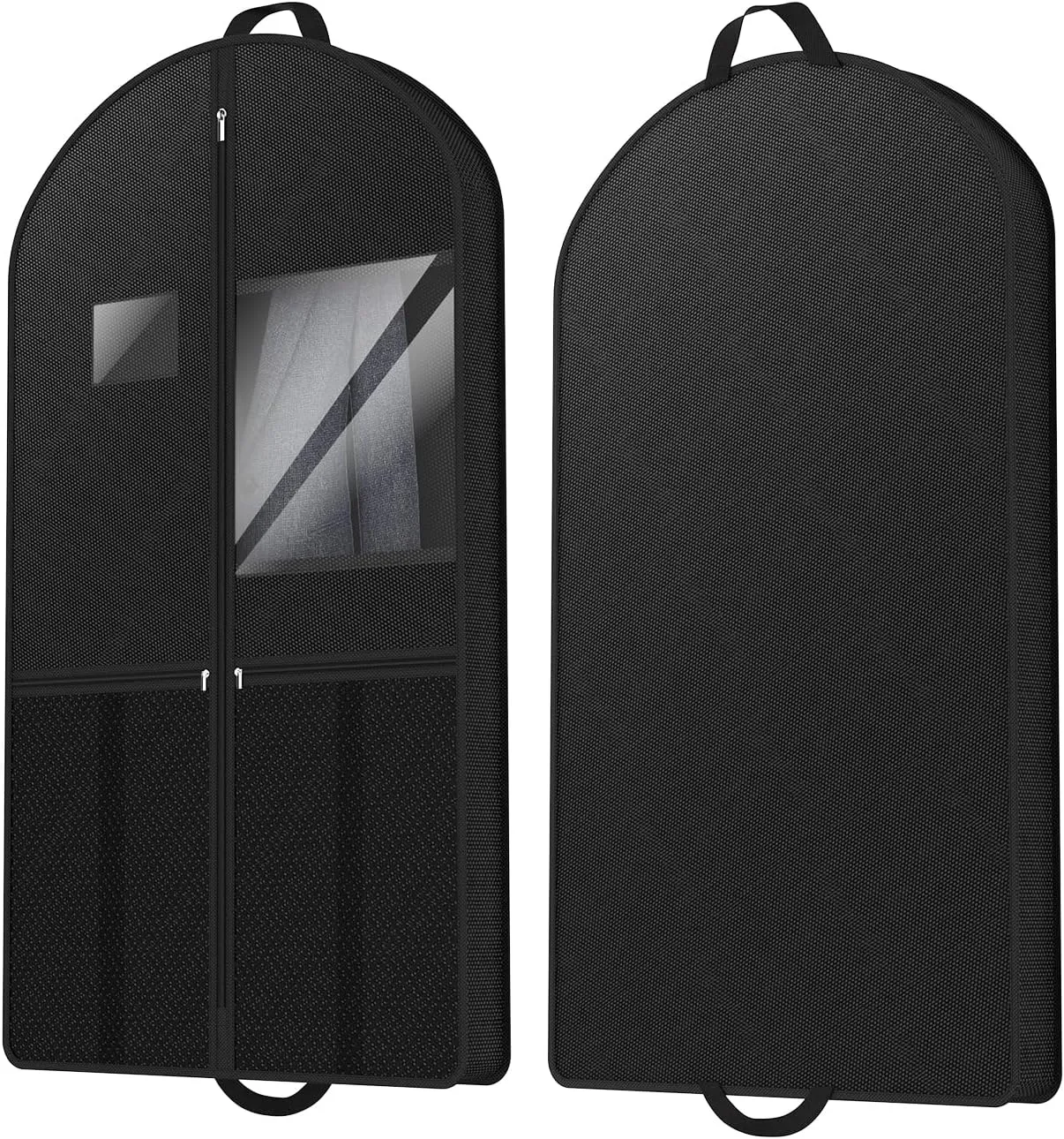 Suit Garment Clothes Travel Bag: 43 inch Men Uniform Jersey - Cover Foldable Packable Pockets Breathable Lightweight Zipper Clear - Hanging Wardrobe Closet Flight Traveling Moving