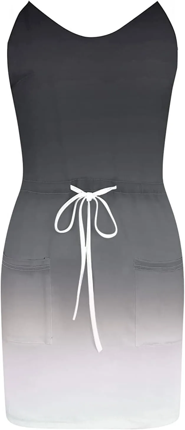 Summer Dress for Women Trendy 2025 V Neck Short Sundress Beach Casual Sexy Sun Dresses Athletic Stripes Dresses