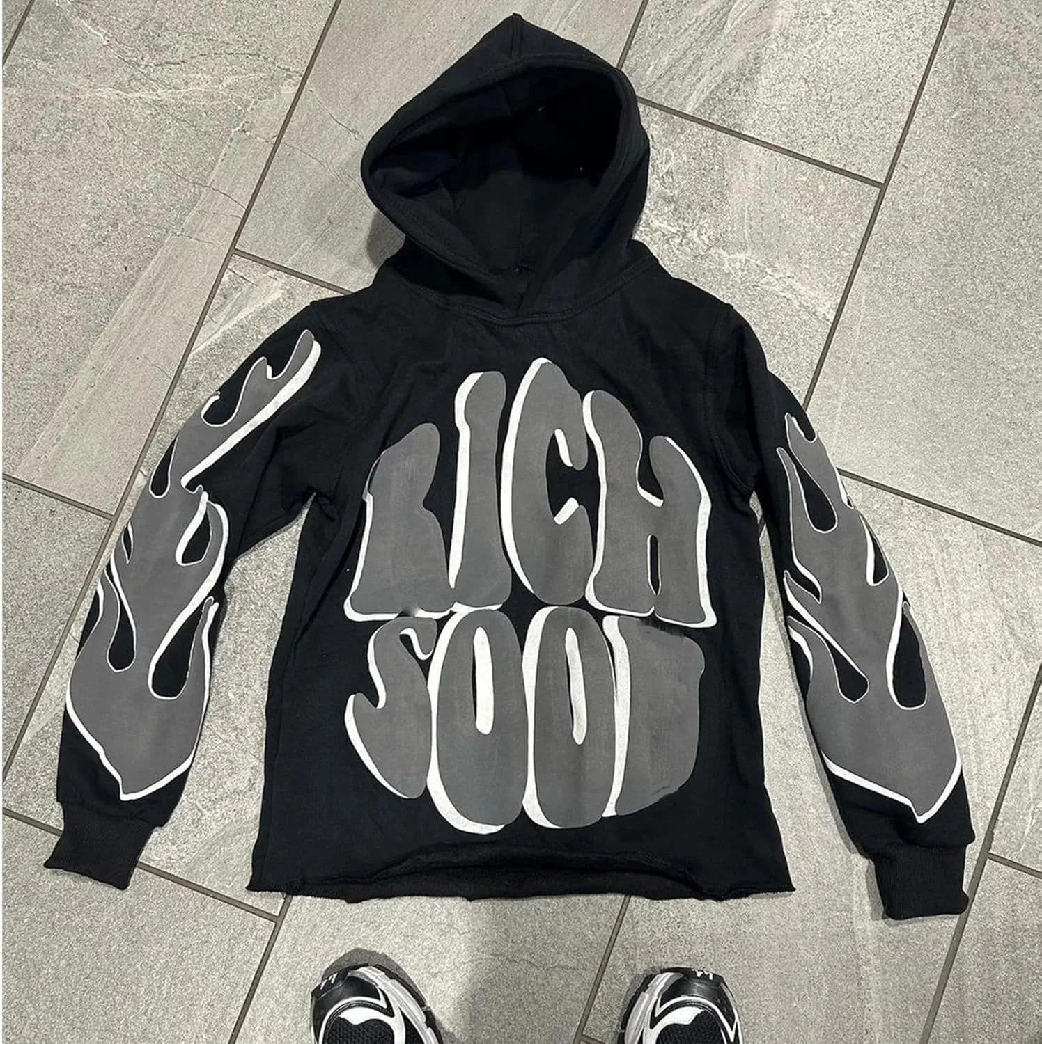 Sunwittafy Y2k Hoodie Men Women Letter Graphic Zip Up Hoodie Star Grunge Pullover Harajuku Sweatshirt Streetwear Jacket