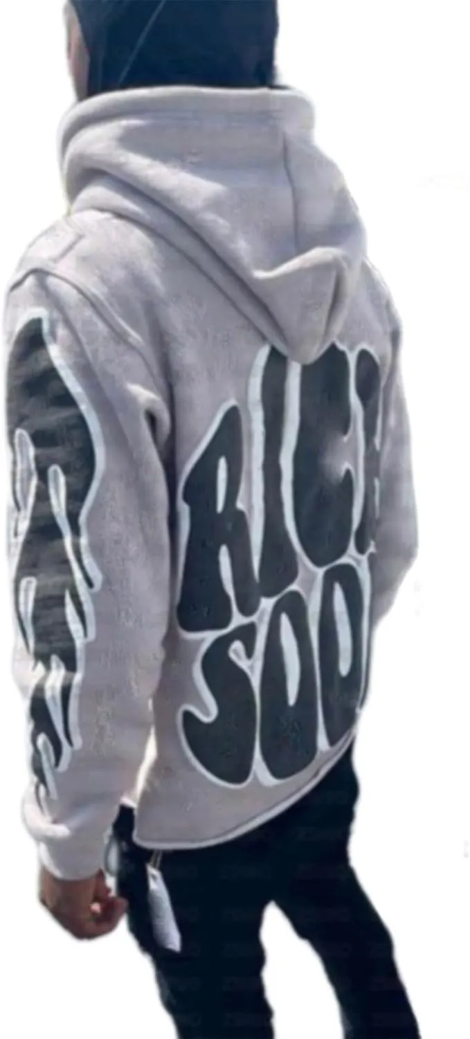 Sunwittafy Y2k Hoodie Men Women Letter Print Hoodies Graphic Grunge Oversized Pullover Sweatshirt Harajuku Jacket Streetwear