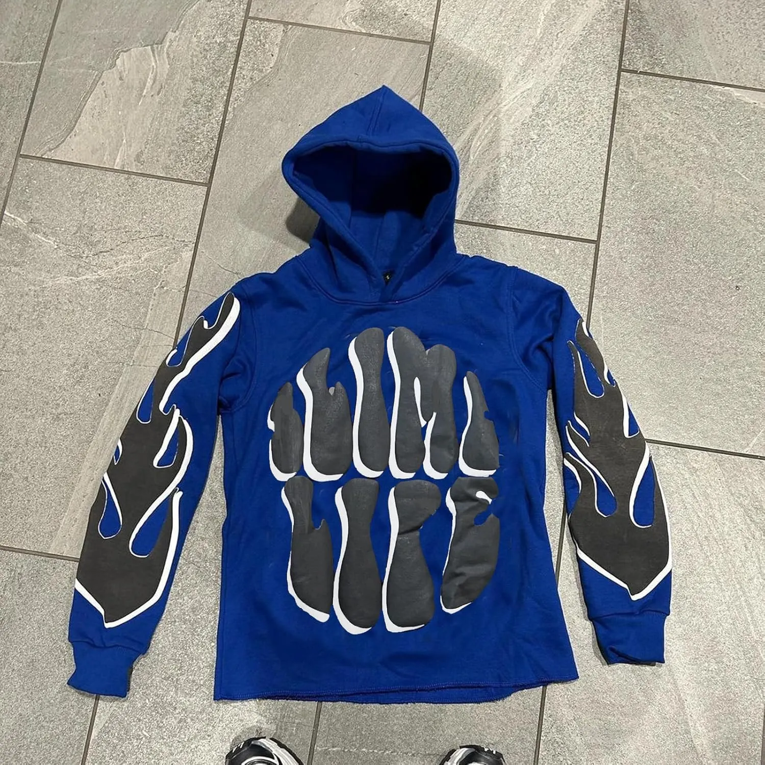 Sunwittafy Y2k Hoodie Men Women Letter Print Hoodies Graphic Grunge Oversized Pullover Sweatshirt Harajuku Jacket Streetwear