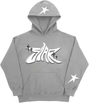 Sunwittafy Y2k Hoodie Men Women Letter Print Zip Up Hoodie Grunge Star Oversized Sweatshirt Harajuku Jacket Streetwear