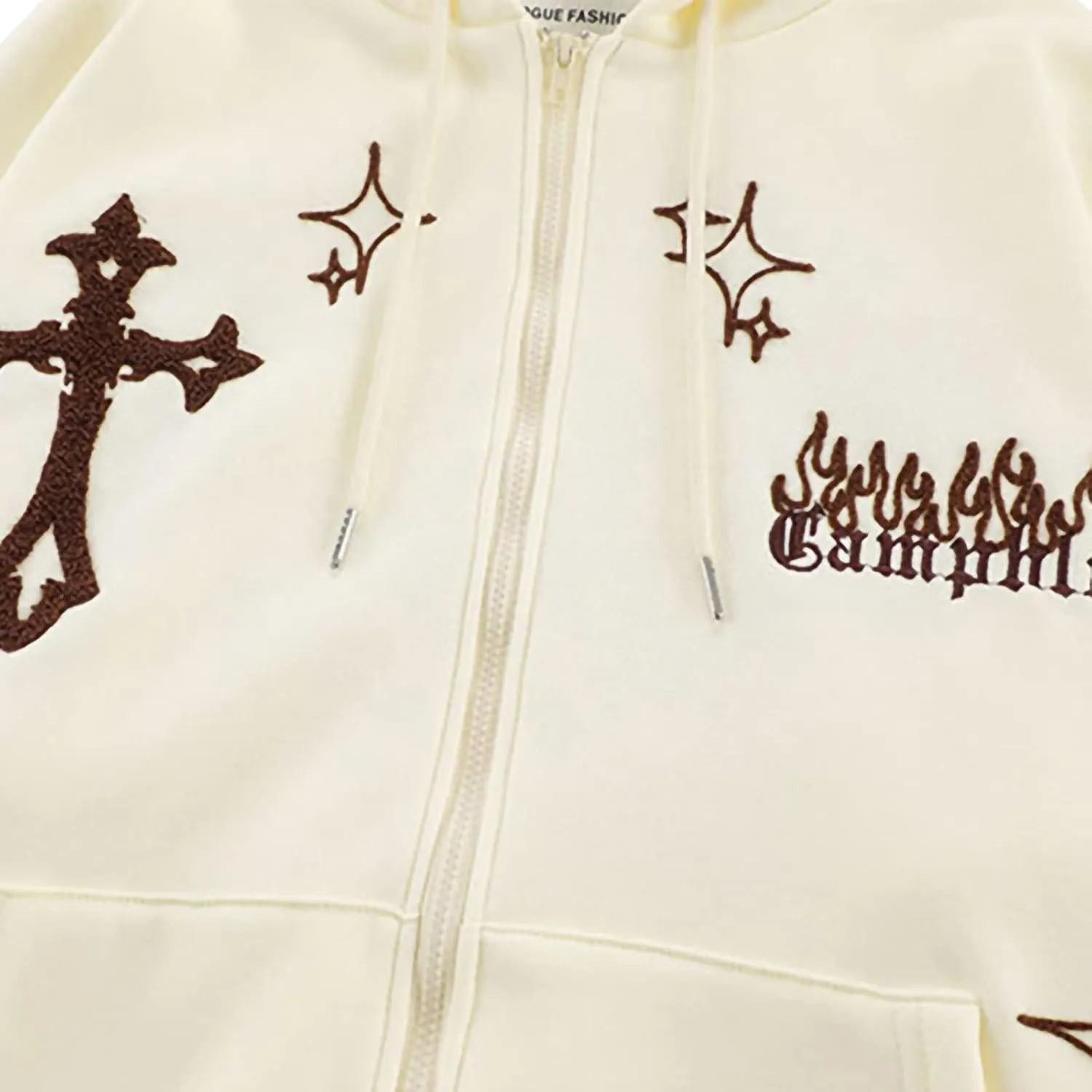 Sunwittafy Y2k Hoodie Men Women Zip Up Letter Print Hoodie Vintage Oversized Sweatshirt Grunge Harajuku Jacket Streetwear