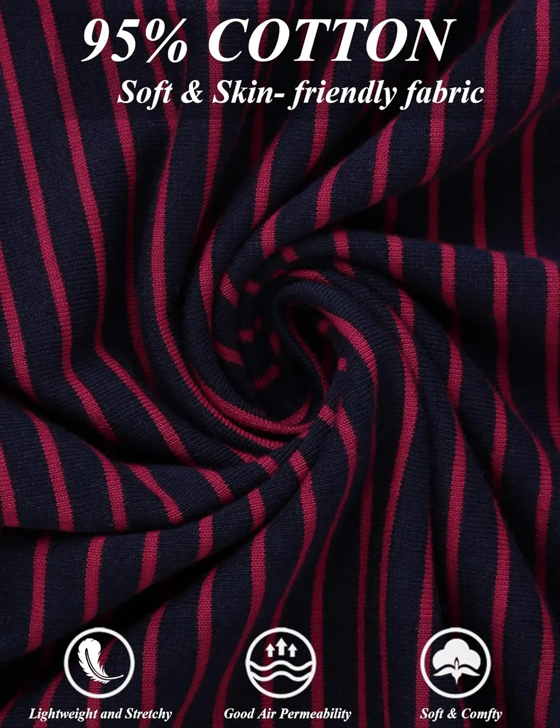 Sykooria Men's Pajamas Set Long Sleeve Cotton Plaid Loungewear Comfy Striped Sleepwear with Pockets 2 Piece Comfy Pjs Set