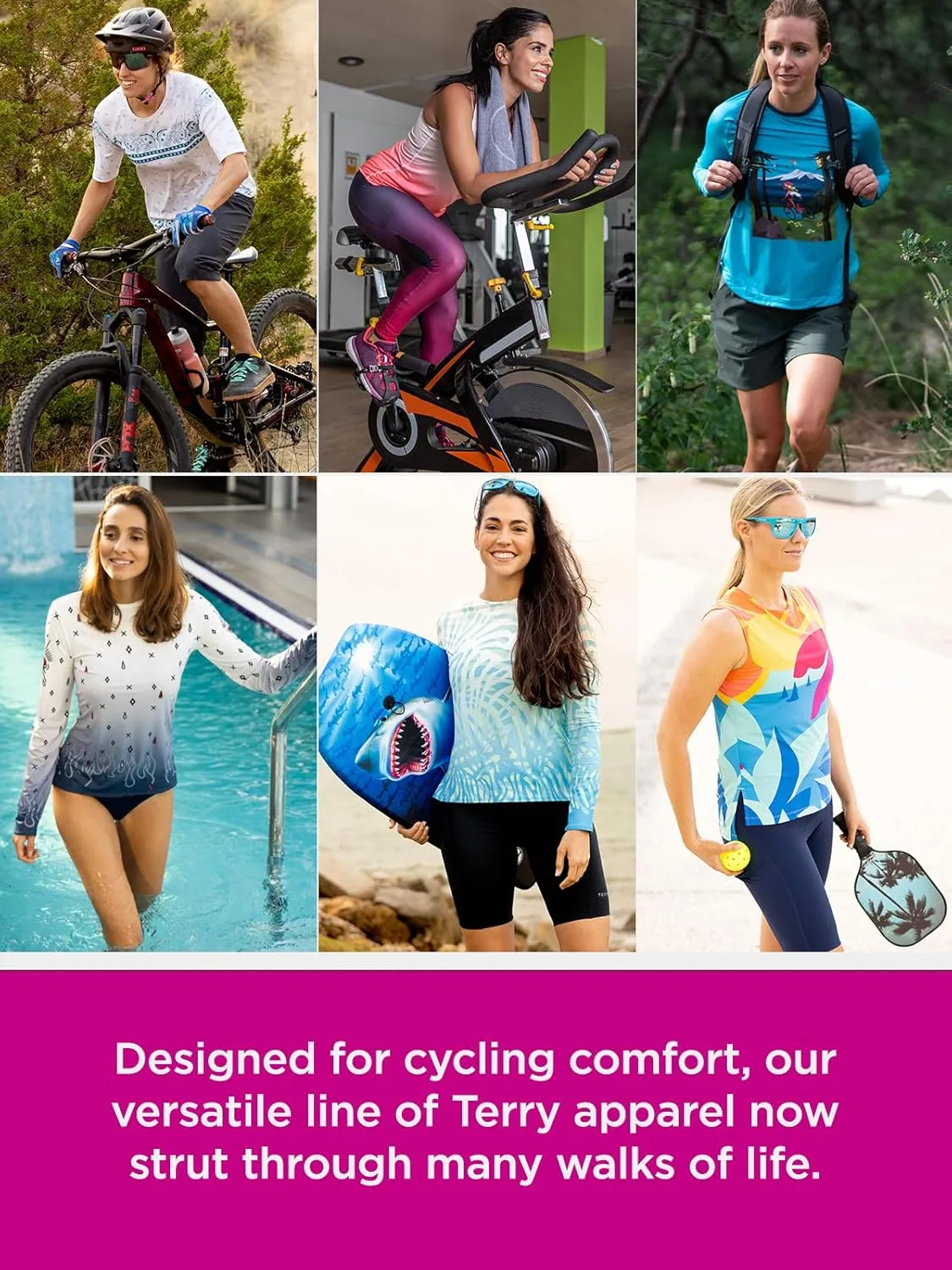 Terry Easy Rider Tank Top for Women Cycling Jersey Sleeveless Racer-Back Style Breathable Moisture Wicking Bike Hike