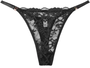 Thongs for Womens Sexy Lace See Through Sheer Underwear Breathable T-Back G String Thongs Lingerie Panties Nightwear