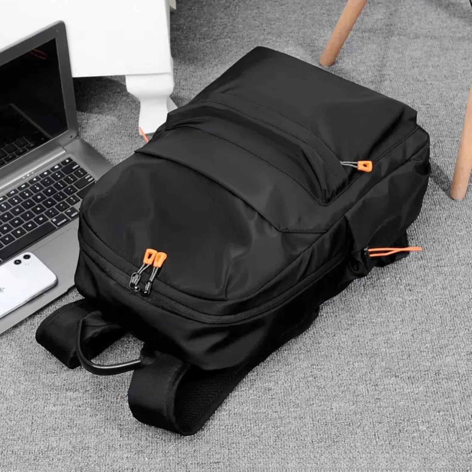 Travel Backpack Casual Fashion Lightweight Black Laptop Bag Large-capacity Travel Backpack