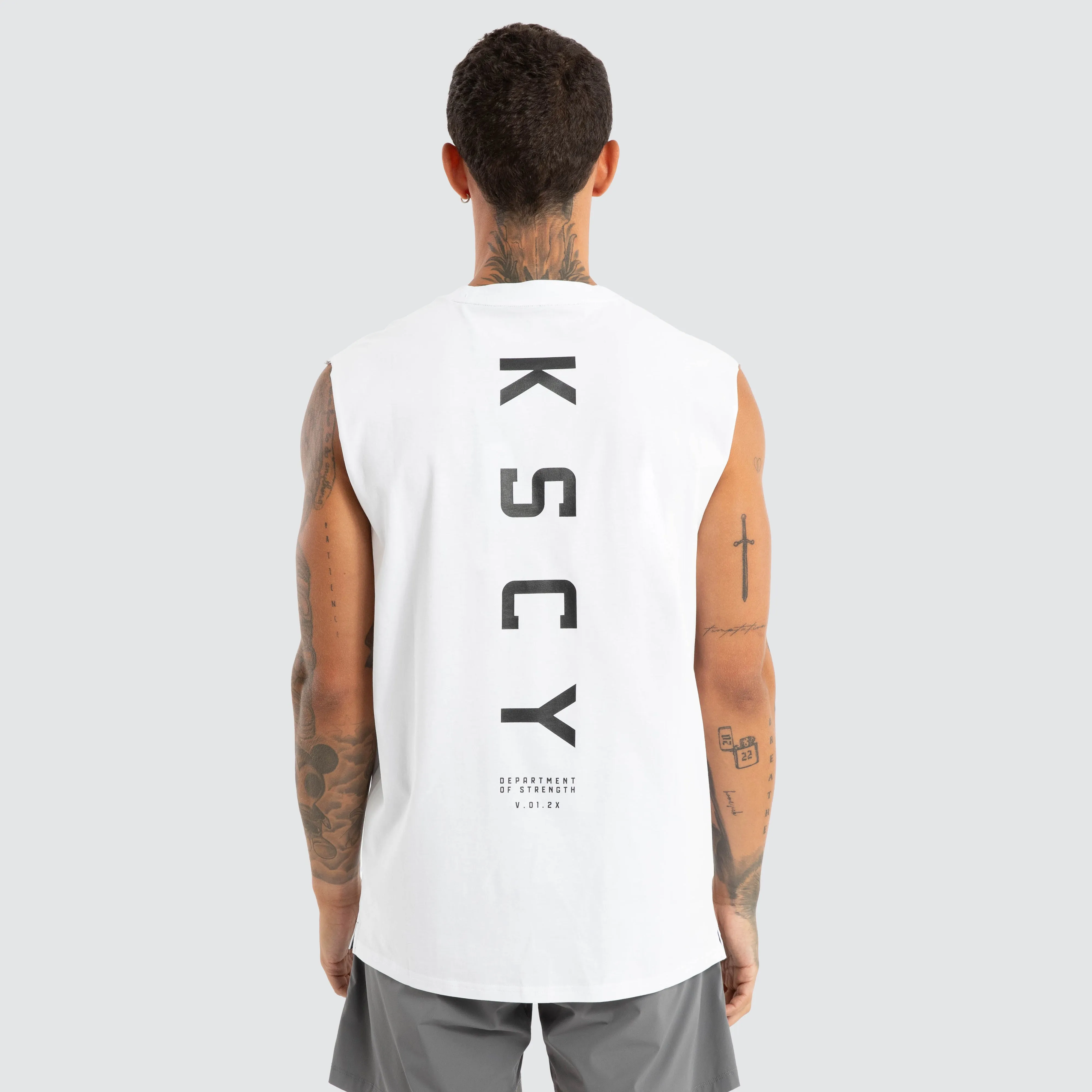 Vigor Split Hem Muscle Optical White