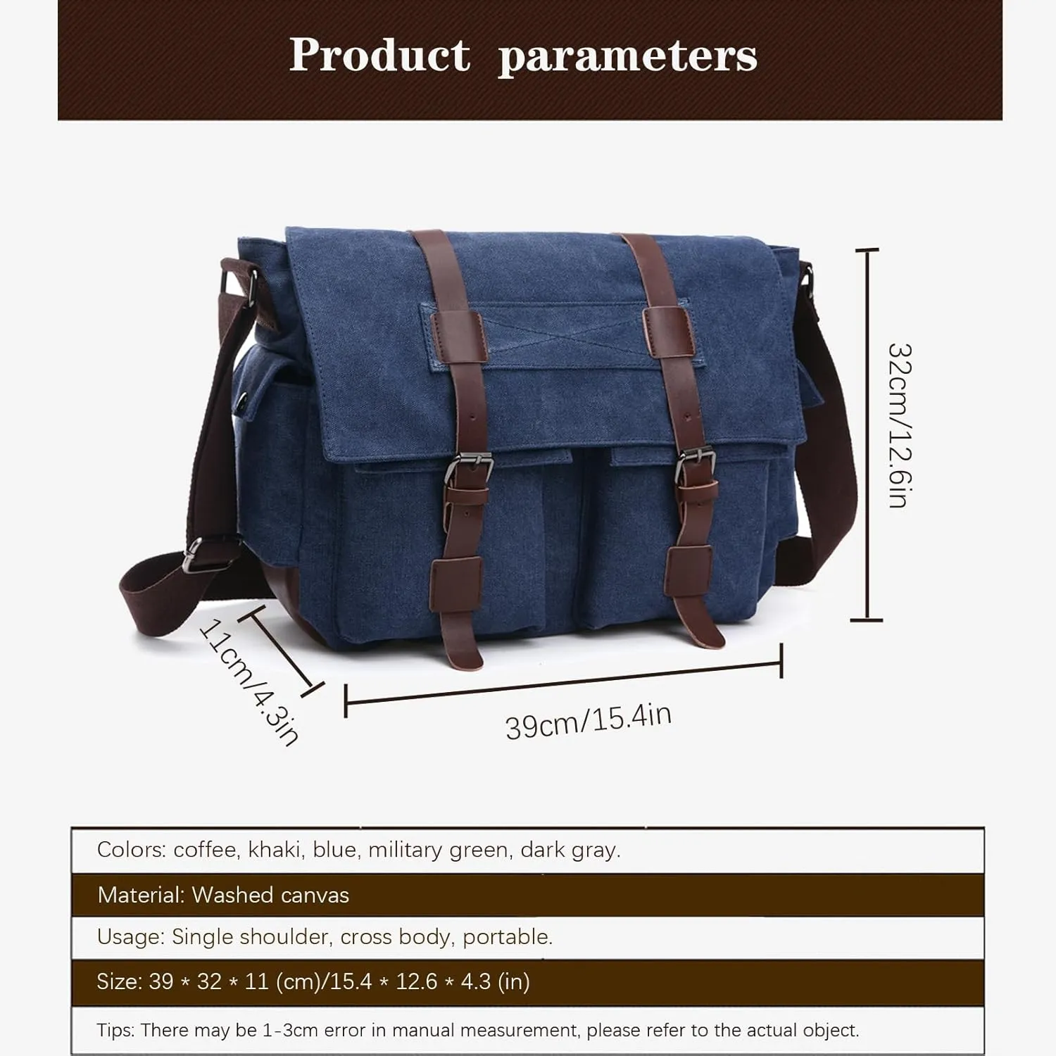 Vintage military canvas notebook computer bag Messenger bag medium canvas Messenger bag military satchel