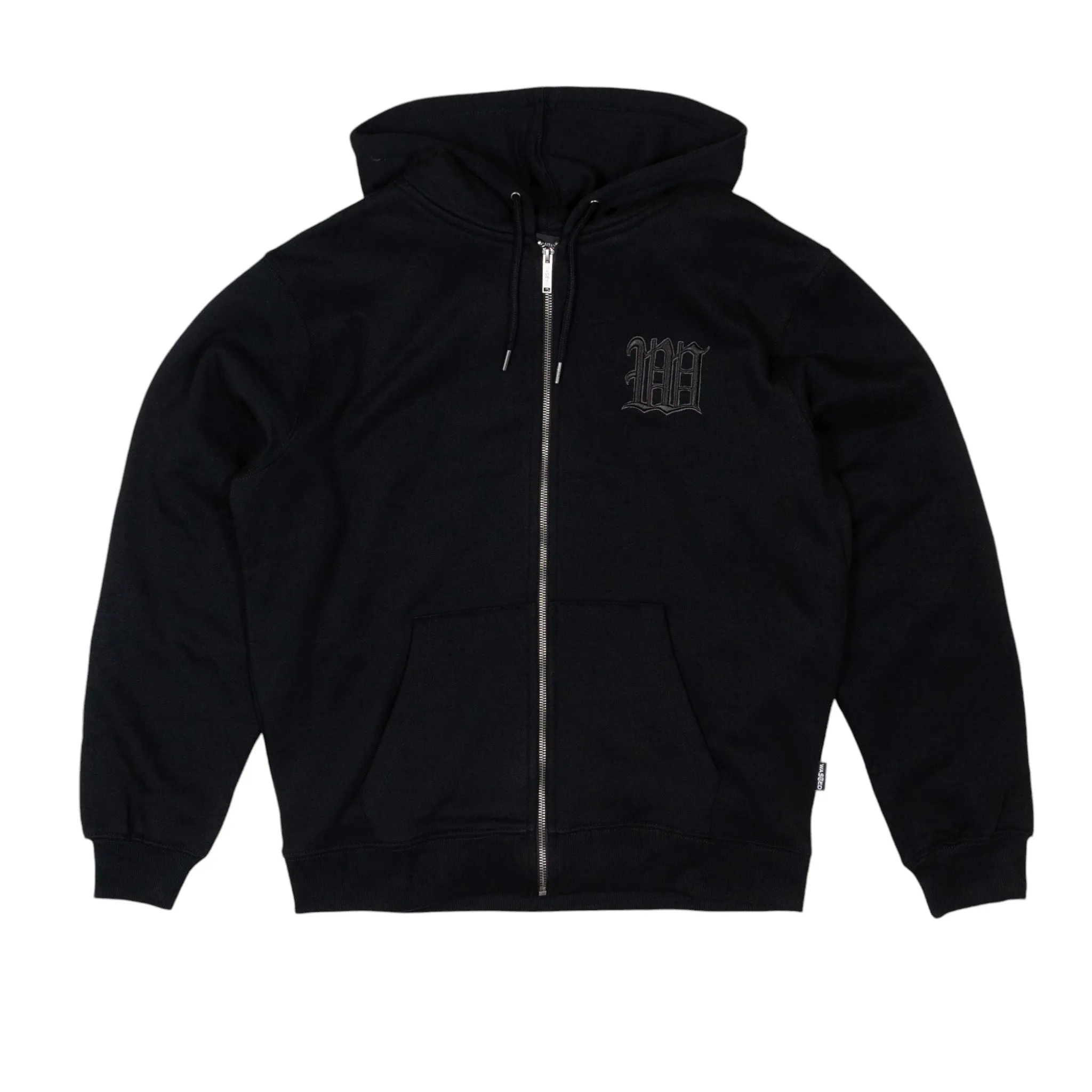 Wasted Paris Kingdom Curve Zip Hoodie - Black