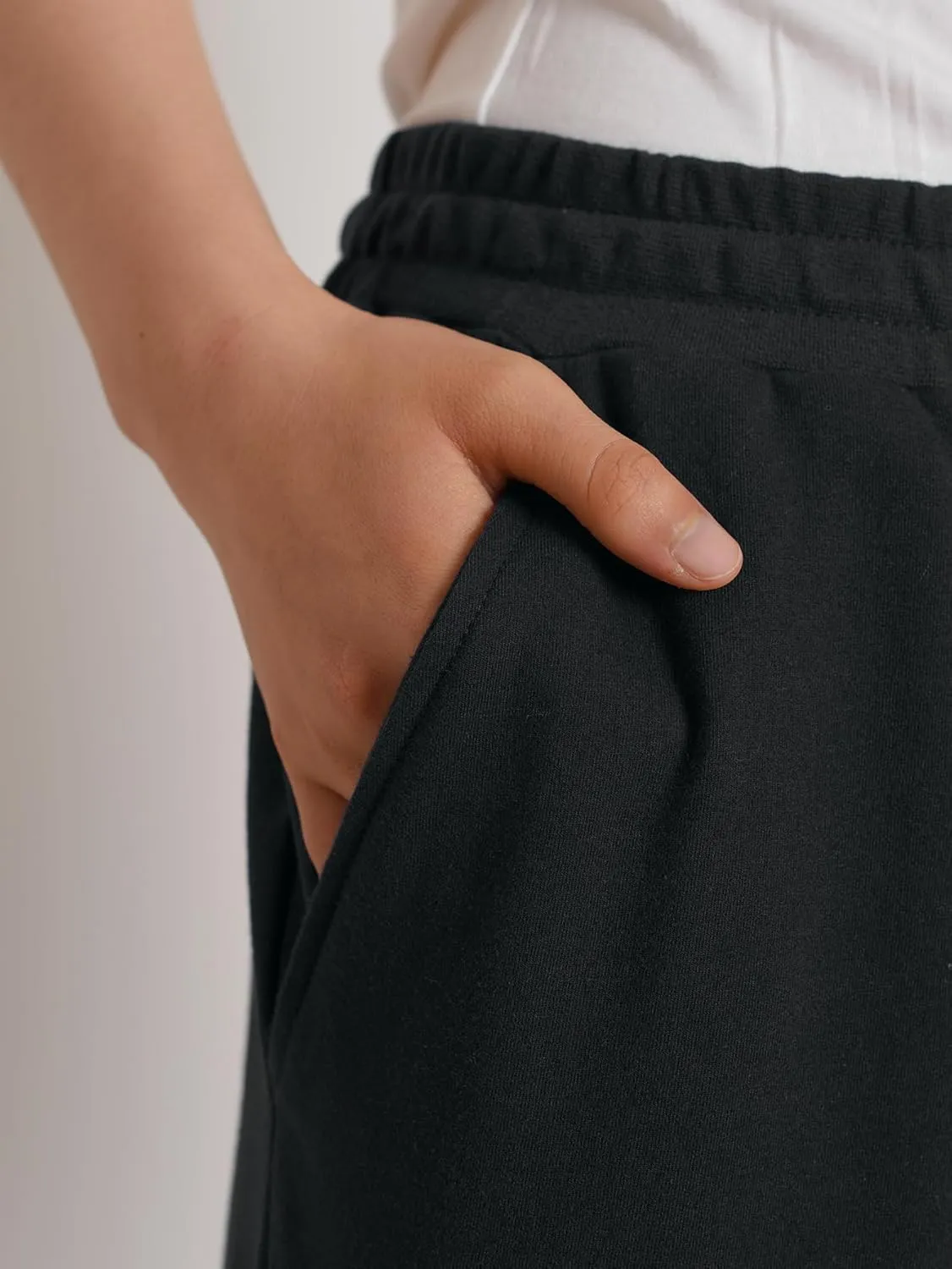 Weintee Women's Petite Capris Wide Leg Cotton Capri Pants with Pockets