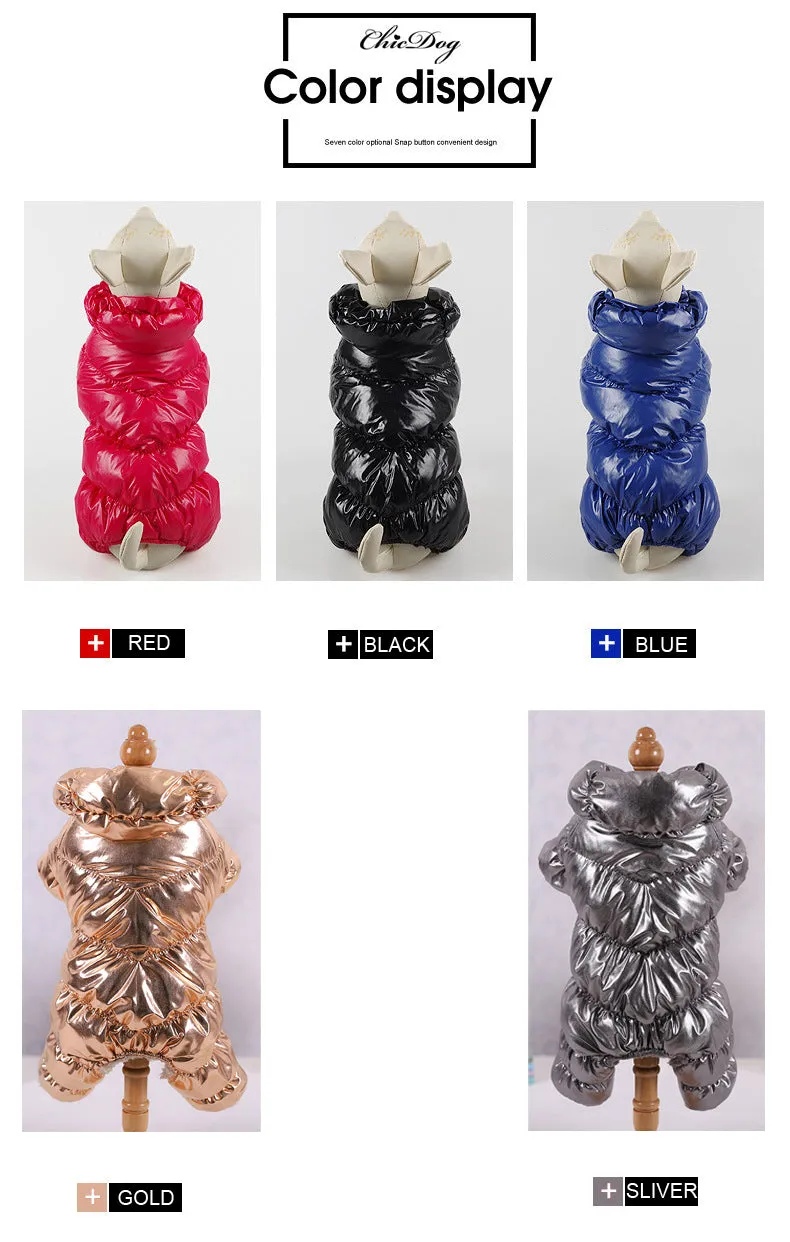 Winter Super Warm Waterproof Down Jacket For Small Dogs