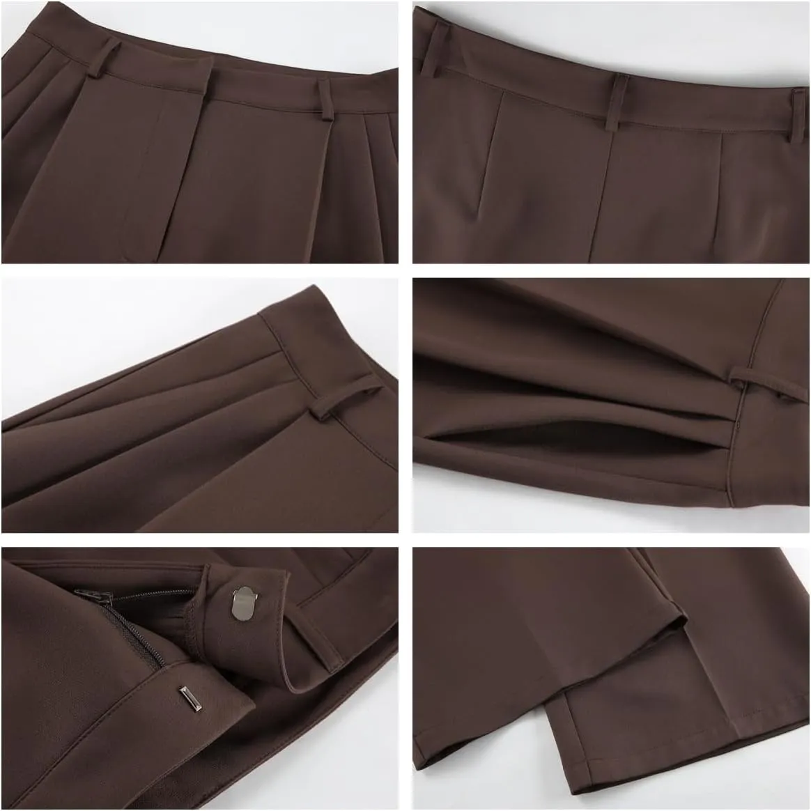 Women 2 Pieces Business Suit Sleeveless Button Down Tube Tops and Long Pants Solid Work Casual Clothing Outfits