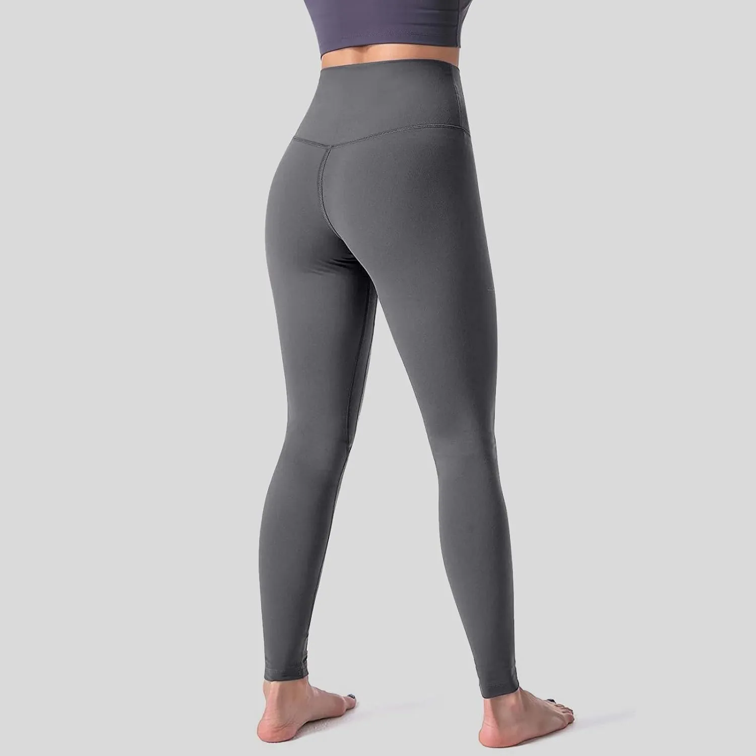 Women High Waisted Leggings Stretch Slim Butt Lifting Yoga Pant Through Tummy Control Sport Gym Lounge Tights Trouser