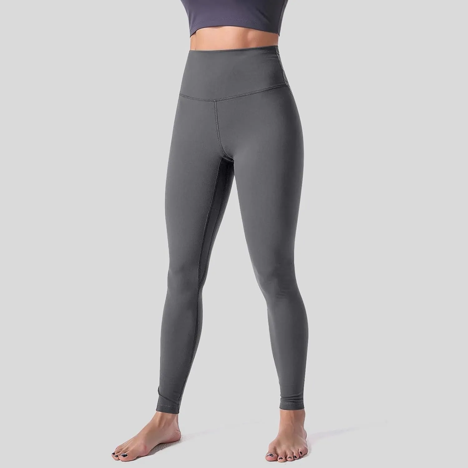 Women High Waisted Leggings Stretch Slim Butt Lifting Yoga Pant Through Tummy Control Sport Gym Lounge Tights Trouser