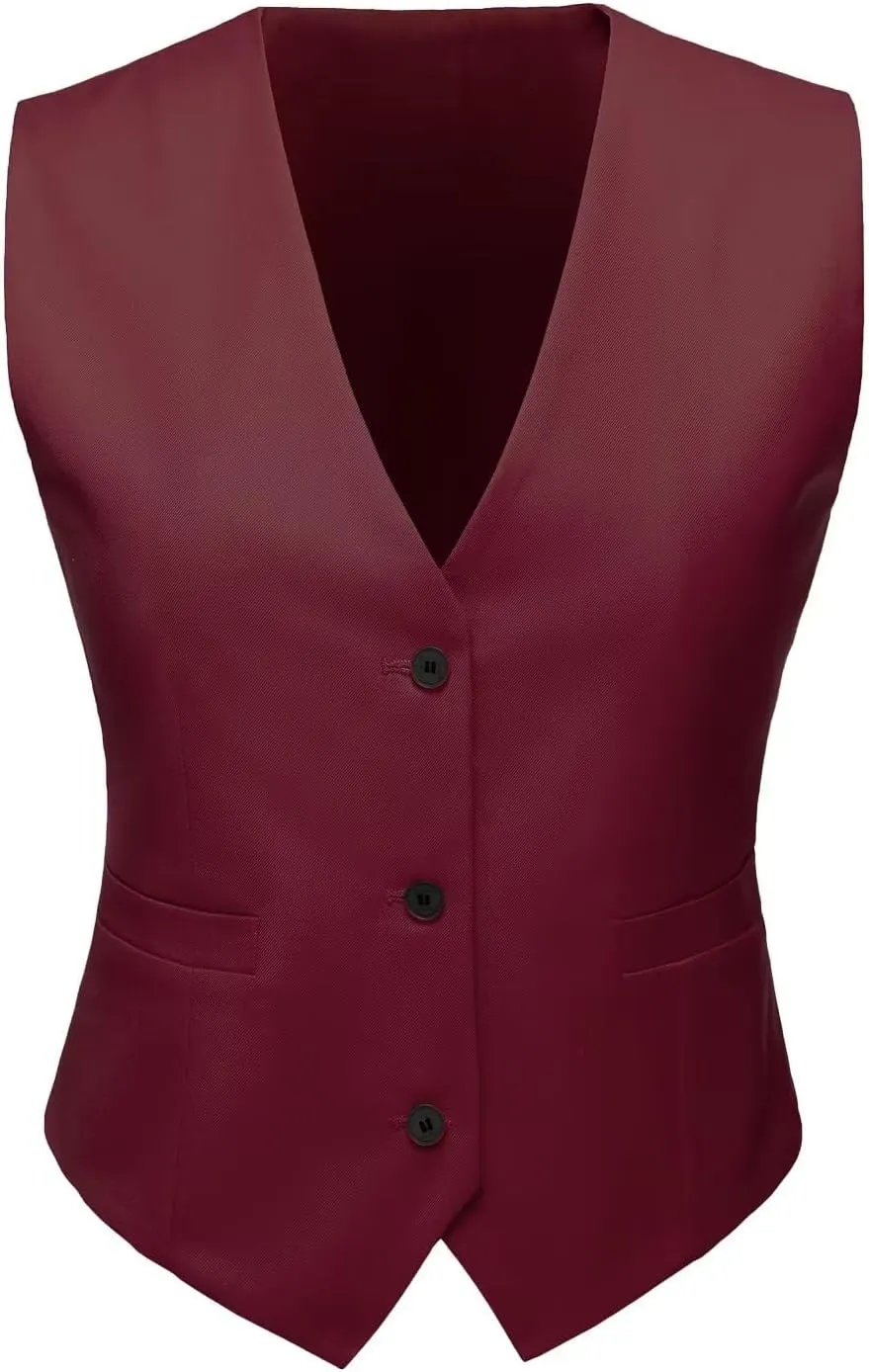 Women's 3 Piece Office Lady Business Suit Set Slim Fit Solid Blazer Vest Pant Set