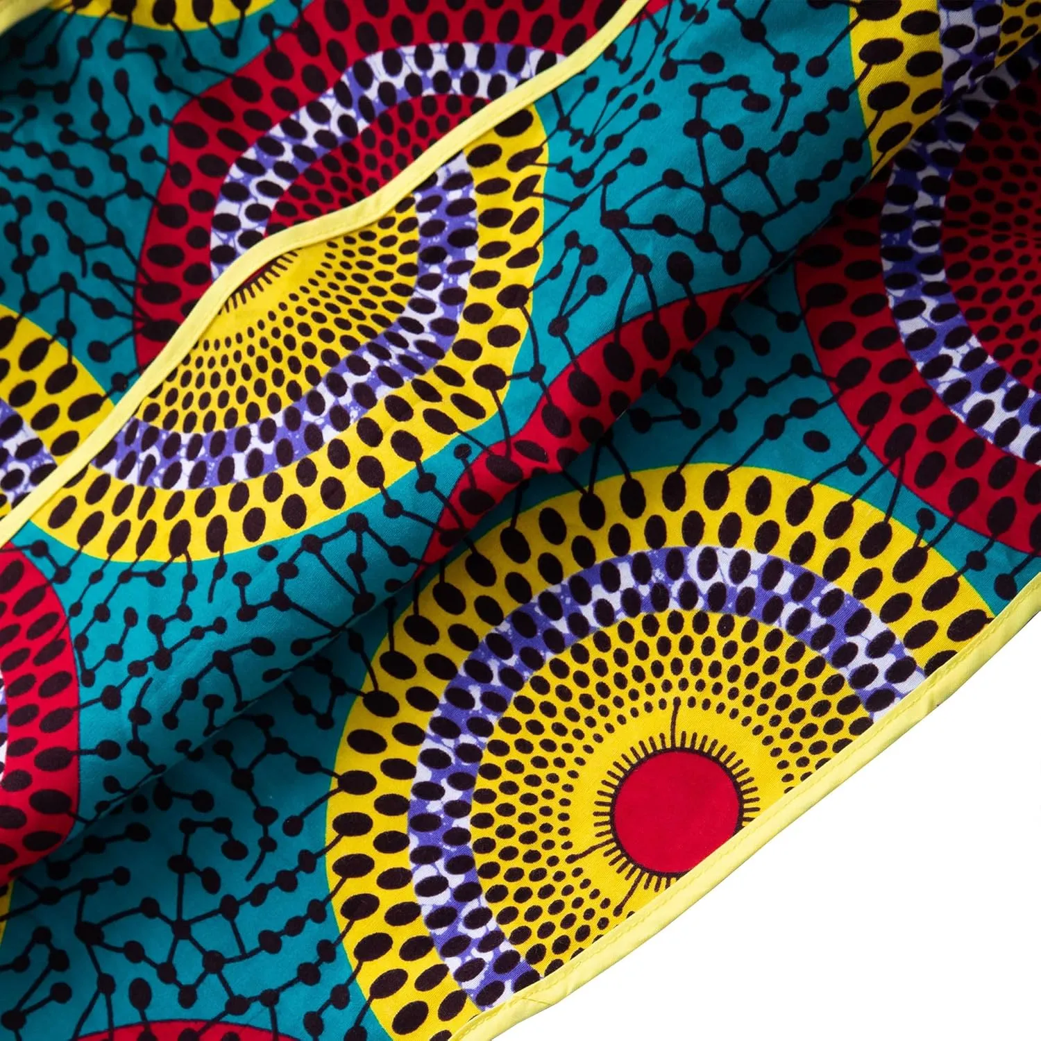 Women's African Print 2 Piece Set Square Neck Top and Long Skirt Elasticity Smocked Outfits Ankara Party Dress