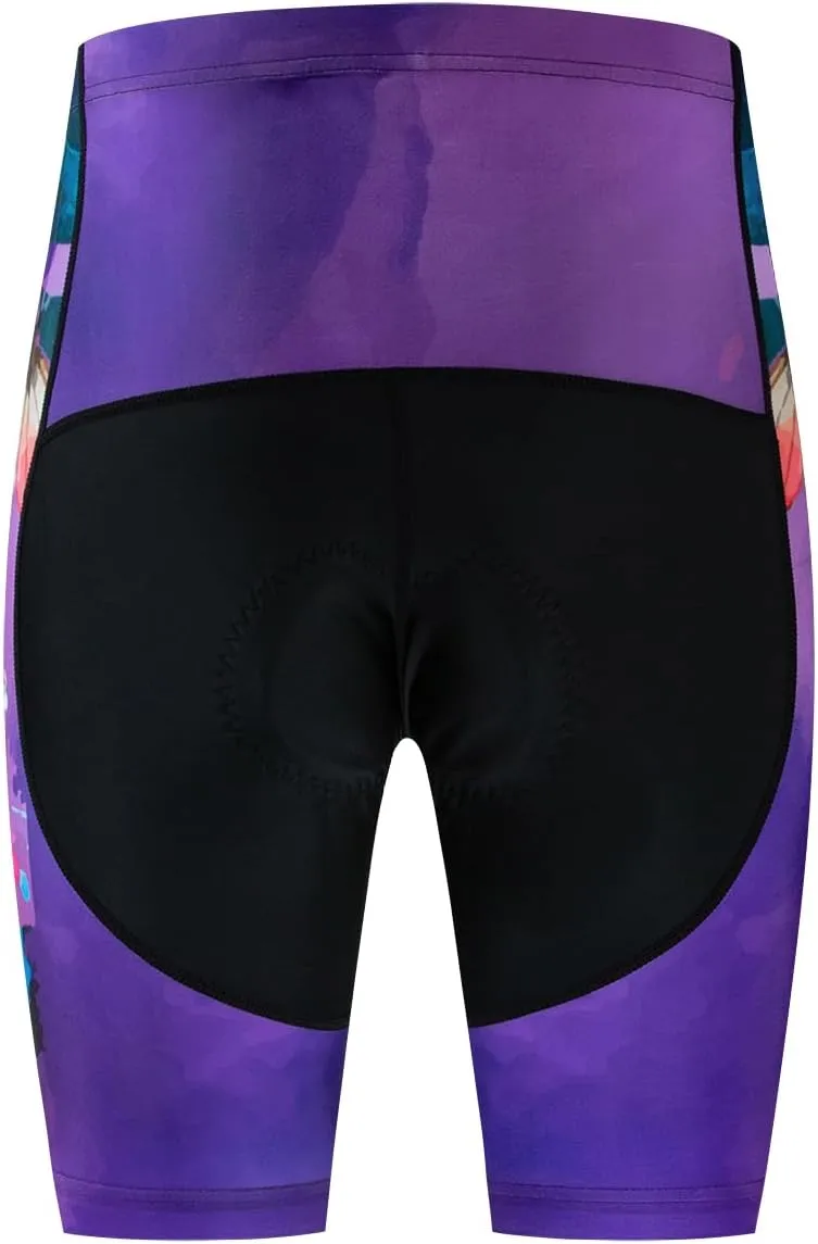 Women's Cycling Jersey Set Short Sleeve 5D Padded Bike Shirt Shorts Breathable Quick-Dry Bicycle Top Kits 3-Pockets S-2XL