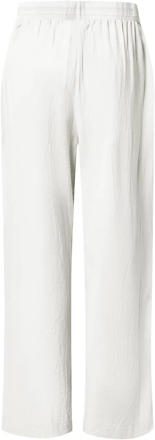 Womens Harem Pants Business Work Casual Lightweight Drawstring Elastic Waist Trousers 2025 Summer Outfits with Pockets