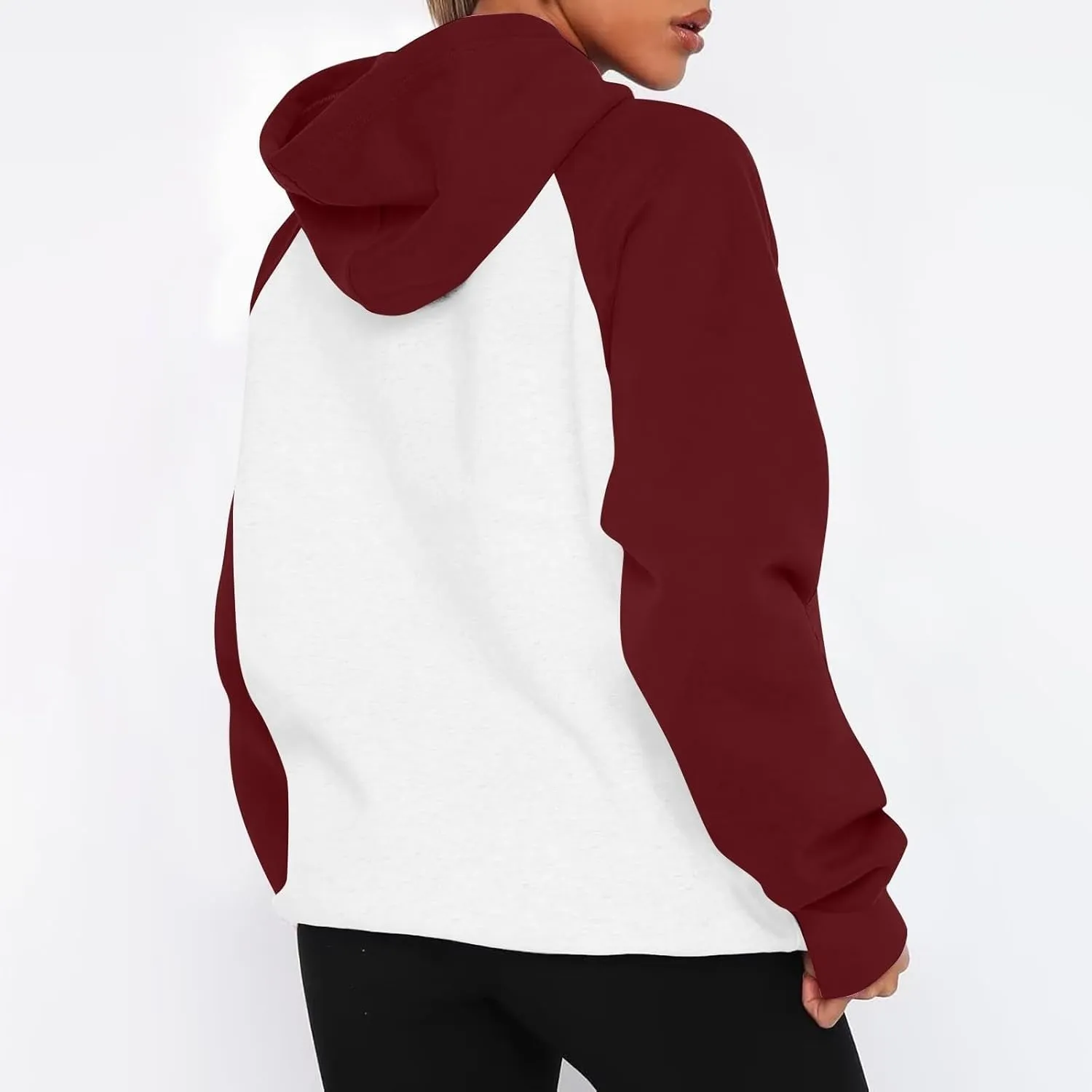 Womens Oversized Hoodies Fleece Sweatshirts Long Sleeve Hoodie Sweaters Pullover Outfits with Pocket