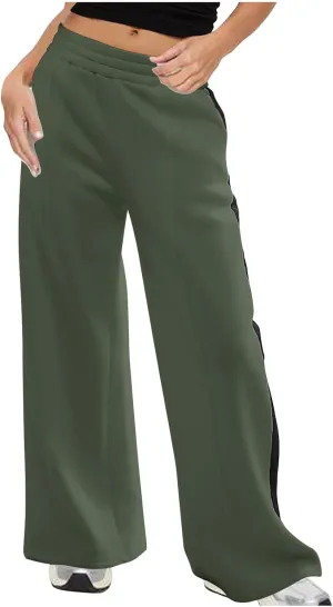 Women's Pants Baggy Sweatpants Wide Leg High Waist Sweatpants Casual Palazzo Pants Plus Size Loose Trousers Comfy Pant