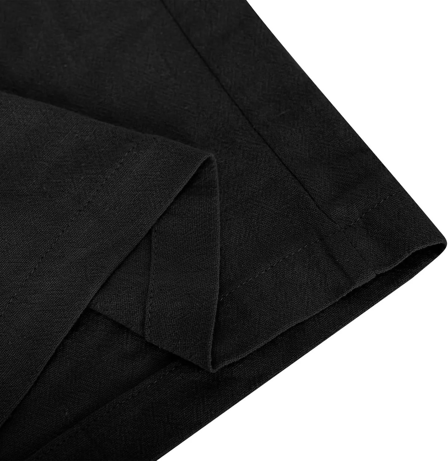 Women's Summer Linen Pants Flowy Wide Leg Long Lounge Pant Drawstring Trousers Business Casual Joggers Slacks Pockets