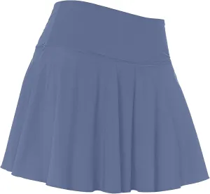 Women's Tennis Skirts, High Waist Skorts with Built-in Shorts, Pockets, Breathable Nylon-Spandex, Available in Sizes S-XXXL Blue