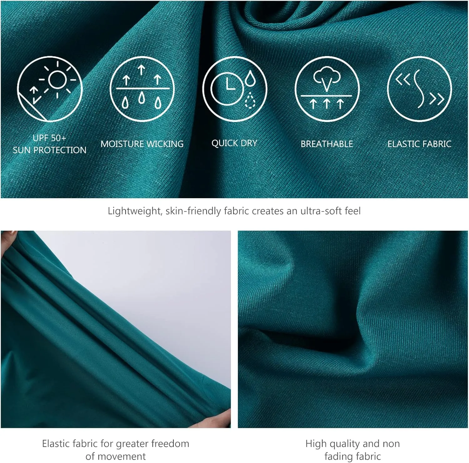 Womens UPF 50  Tank Dress A-Line with Pockets Breathable Quick Dry Sun Protection for Hiking Camping Beach Outdoor