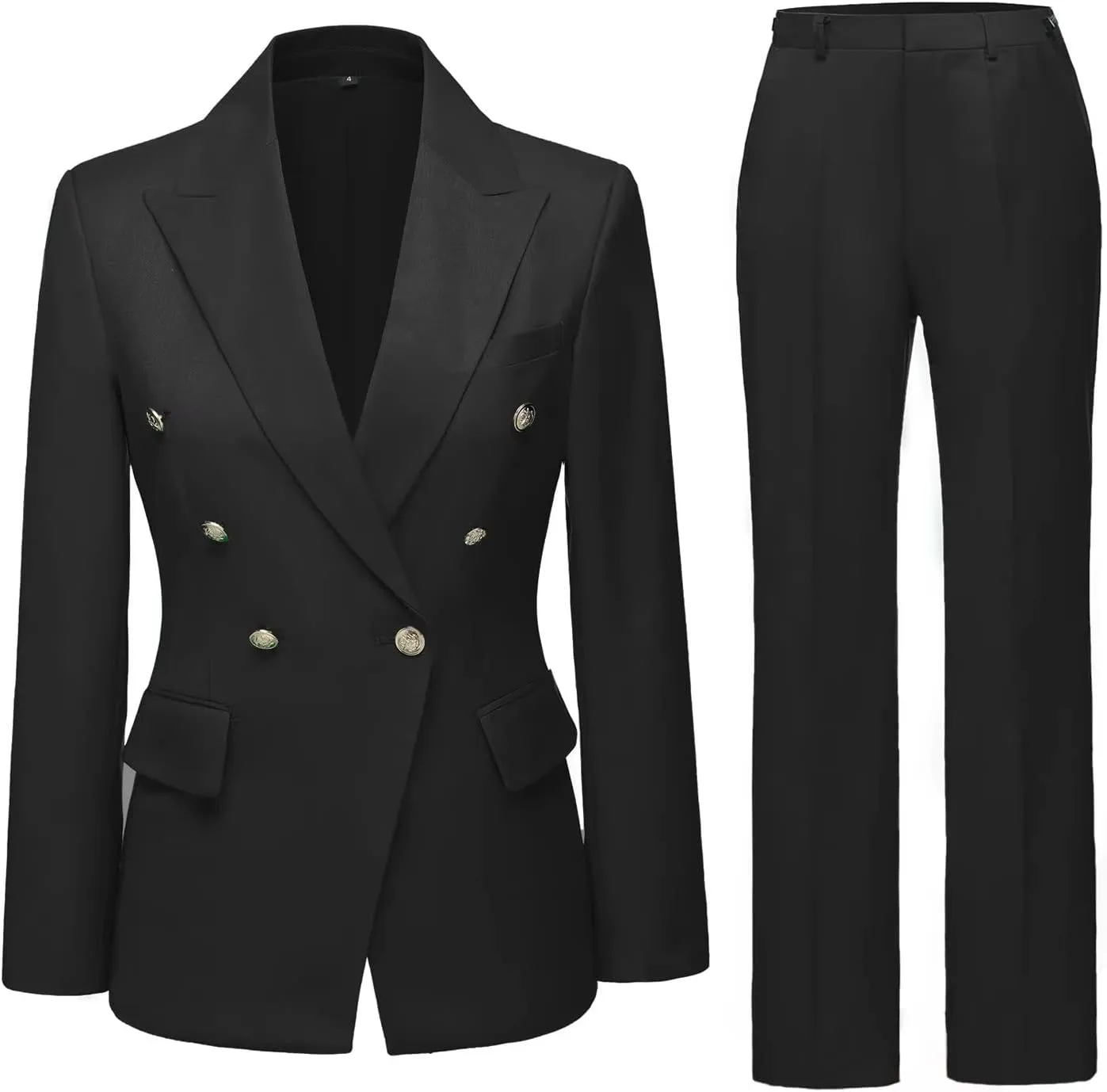 Work Pants Suit for Women 2 Piece Suits Set Business Office Blazer Jacket Long Sleeve Pant Suit Set