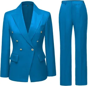 Work Pants Suit for Women 2 Piece Suits Set Business Office Blazer Jacket Long Sleeve Pant Suit Set