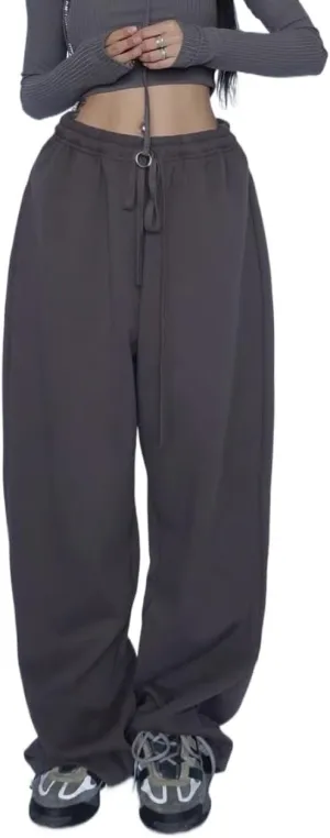 XPONNI Y2K Baggy Sweatpants - Wide Leg Women's Pants