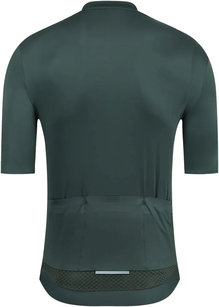 YKYWBIKE Cycling Jersey Men Aero Race Fit, Road Bike Jersey Short Sleeved,Moisture Wicking, Breathable,Zip Pocket,UPF50 